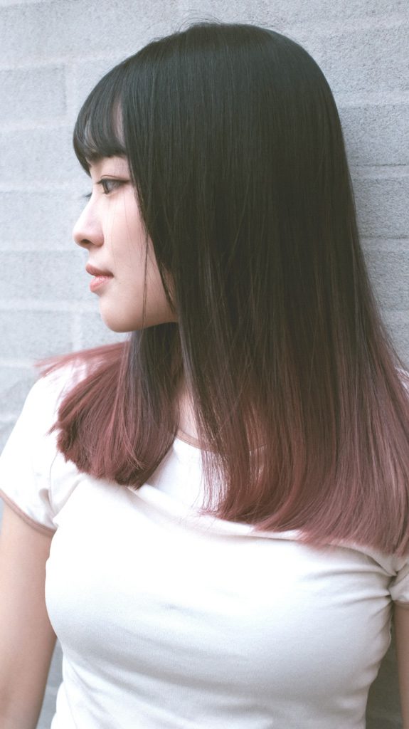 漸層感女生中長髮