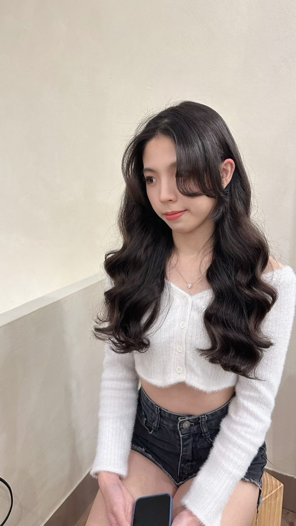 台北士林 韓系燙髮 波紋捲髮造型